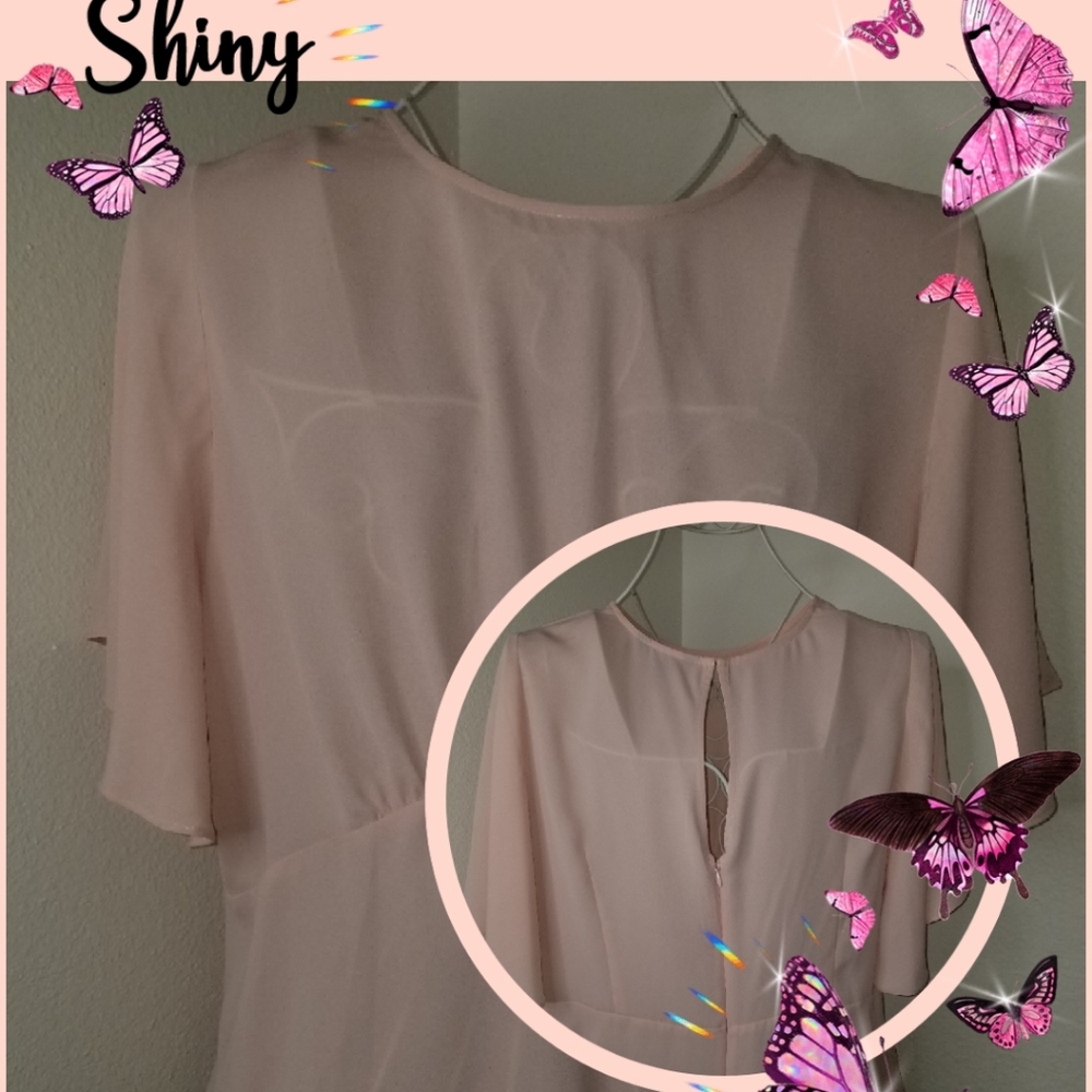 Express Pink Peplum Top NWT